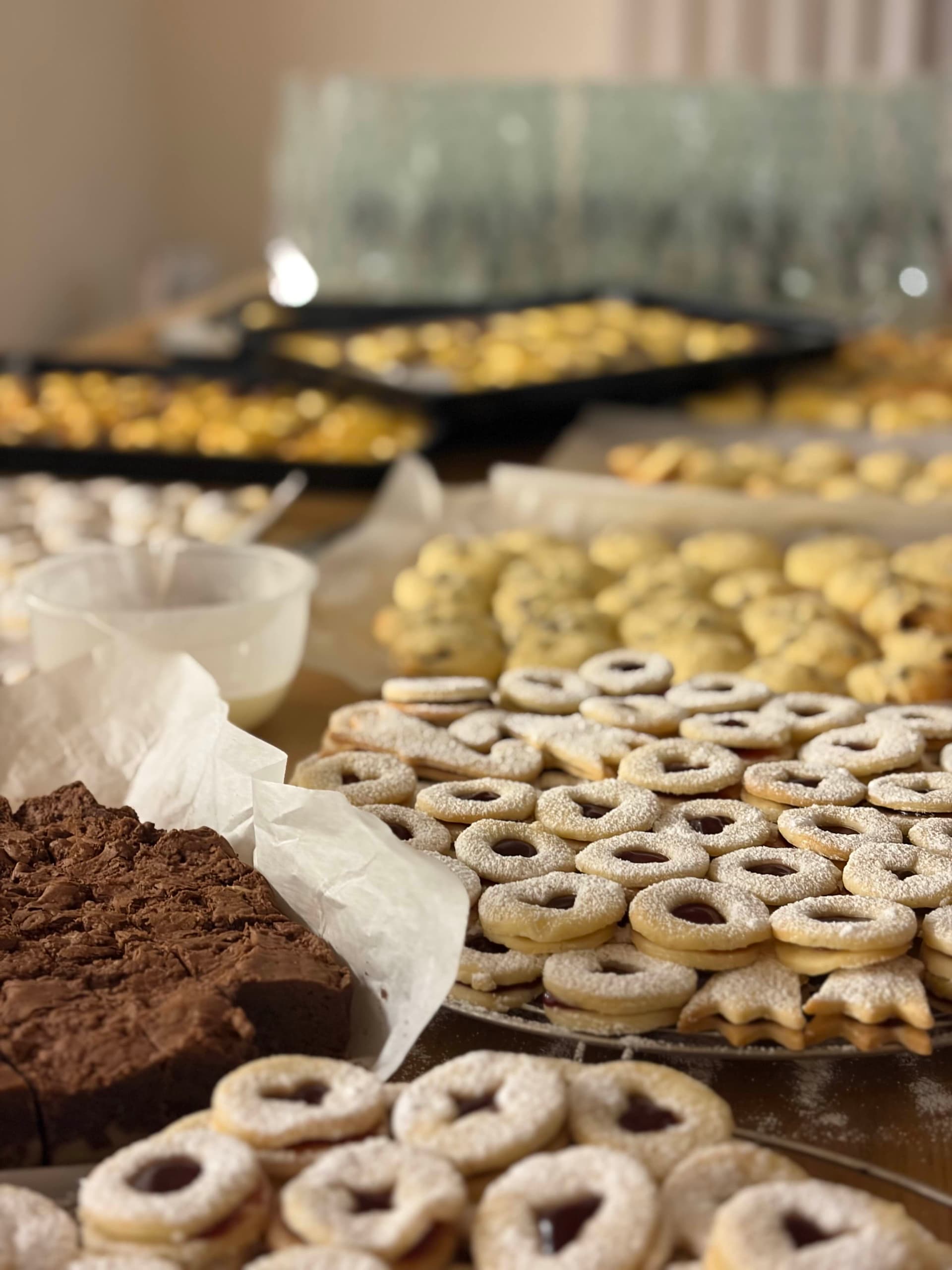 Industrial scale christmas cookie production for the neighbors